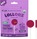 Lolleez Organik Lollipops for Kids Sore Throat Relief, Karma Berry Mükemmel Soothing A Sore Throat, 28 Count Countting Great, Karma Berry Flavor, 28 Count Count