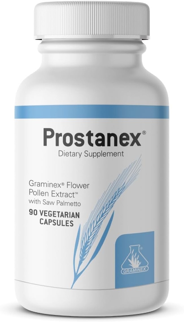 Graminex Prostanex - Prostate Health Supplement Flower Pollen Extract, Saw Palmetto - Bladder Control & Urinary Tract Health, Rye Pollen Extract ABD'de gerçekleştirildi, 90 Vegetarian Capsules