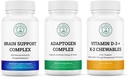 Vitality & Mind Wellness Trio Sche - Beyin Destek Kompleksi, Adaptogen Kompleksi ve D3+K2 Vitamini