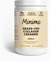 Grass-Fed Collagen Creamer, Vanilla, 10g Grass-Fed Collagen, Χωρίς έλαια σπόρων ή προστιθέμενη ζάχαρη - μαλλιά, δέρμα, καρφί, & κοινή υποστήριξη, 8.5 oz.