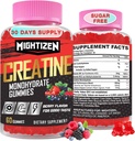 Erkekler ve Kadınlar için Kretan Monohidratlar, Kadınlar için Kreatin Monohidrat ve B12, Max Strength, Enerji & Endurance için Pre-Workout Gummies, 60 Counts