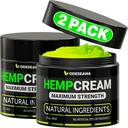 (2 Pack) Doğal Hemp Cream - Soothe Discomfort - Hemp Oil, Arnica, MSM, Glucosamine, MSM, Aloe, Turmeric, Boswellia - Hızlı Aborpsiyon, Non-Grko