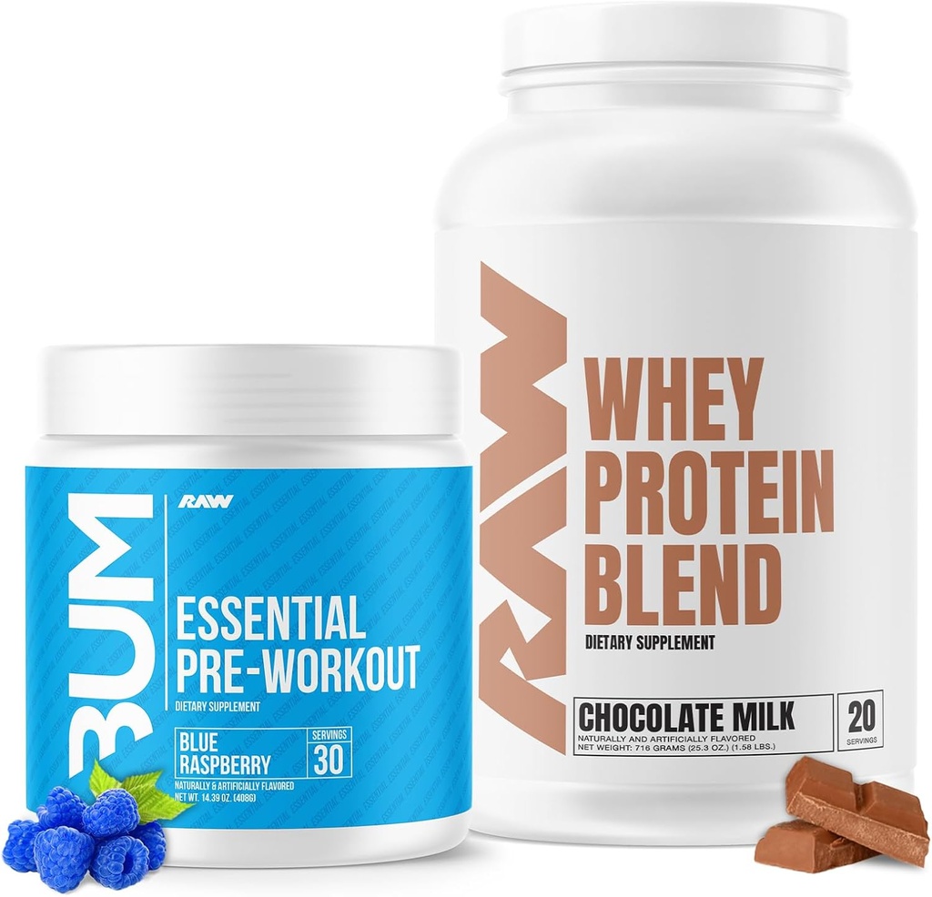 RAW Whey Protein Toz & Essential Pre-Workout Sche