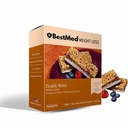En İyiMed - Yüksek Protein Beslenme Bar - Low-Carb, 15g Protein, Low Sugar, High Fiber, Low Calorie, Meal Change Bar (Çift Berry, 1 Box - 7 Count)