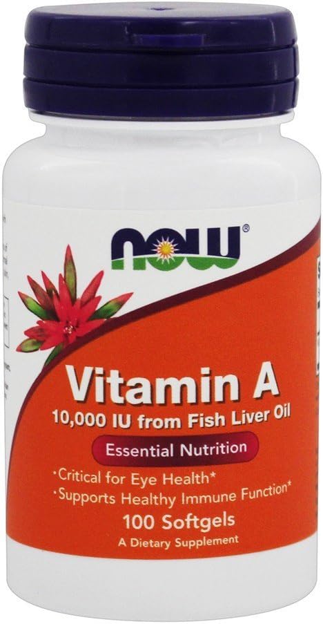 Τώρα τρόφιμα, βιταμίνη Α, 10.000 IU, 100 Softgels