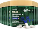 NAD Supplement, NAD Nicotinamid Riboside 900 Mg for Men and Women, Liposomal NAD+ Nicotinamid Riboside, Resveratrol & Quercetin, Enerji, NAD+, 900 Capsules