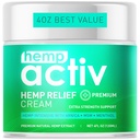 Hemp Cream, Hemp, Menthol, MSM & Arnica, 4 Fl Oz