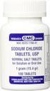 sodyum Chloride Tabletleri 1 Gm, USP Normal Salt Tabletler - 100 Tablet