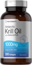Horbäach Antarktika Krill Oil 1000mg Softgels | 300 Kont | Omega 3 Supplements with Astaxanthin, EPA, DHA | Non-GMO, Gluten Free