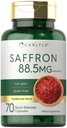 Carlyle Saffron Extract Supplement | 70 Capsules | Pills for Adults | Non-GMO & Gluten Free