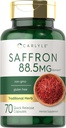 Carlyle Saffron Extract Supplement 88.5mg | 70 Capsules | Pills for Women and Men | Non-GMO & Gluten Free