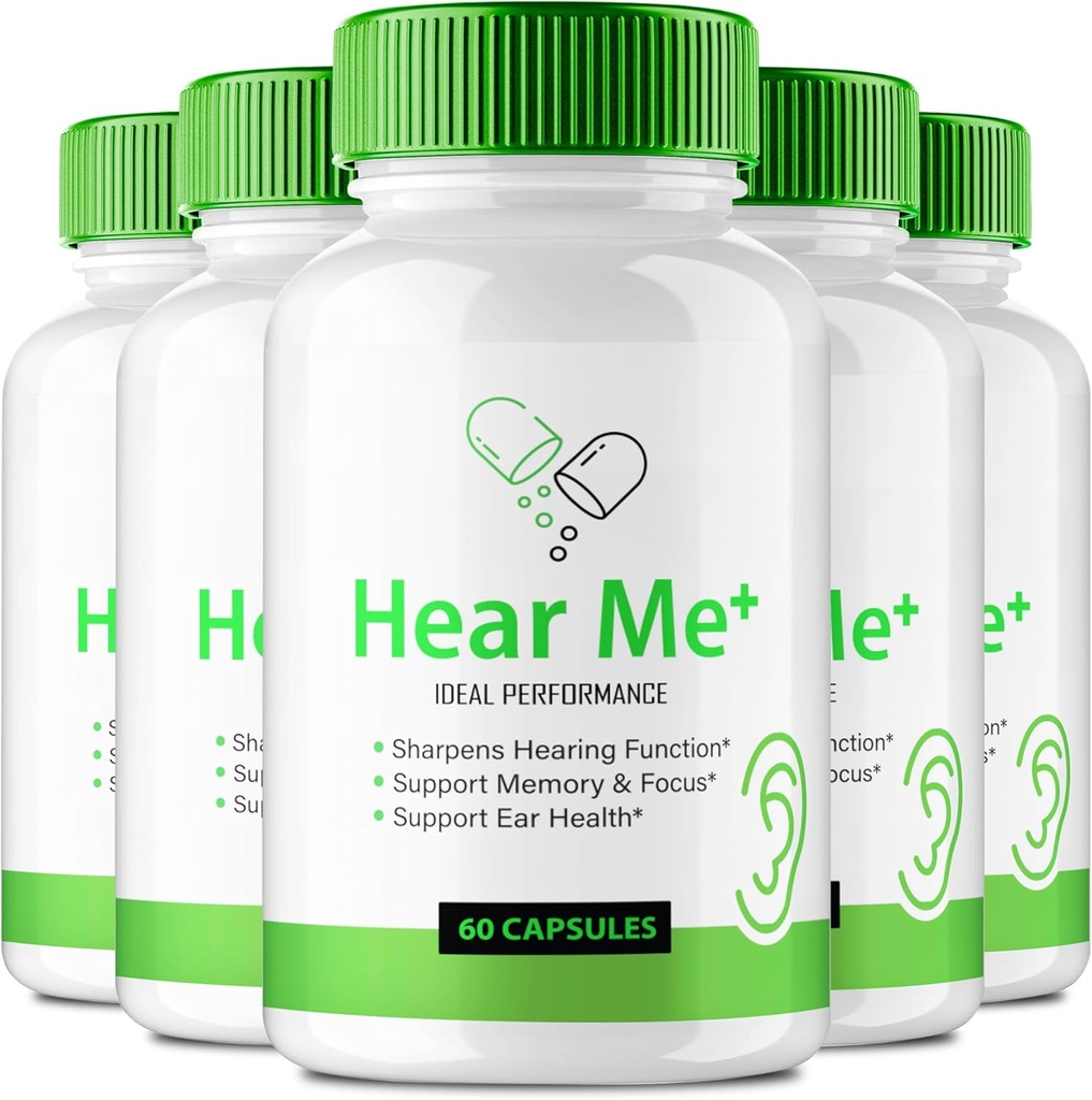 Ringing Ears Capsules için Me + Tinnitus Relief, HearMe+ Ear Health Supplement, HearMe Plus - En Güçlü, Duy Me Plus Gelişmiş Destek Formula 5 Pack)