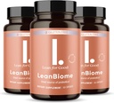 LeanBiome, 9-Strain Probiyotik Formula, Dengeli Gut Microbiome, Greenselect Phytosome ile Güçlü Gut Probiyotikleri - 60 Capsules, 3 Pack