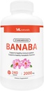 ML Naturals Standartized Banaba 2000 mg 240 Sebze Kapsülleri. Sağlıklı Immune Sistemi ve Metabolik Fonksiyonları destekler. Non-GMO, NSF-Cerated & cGMP-Compliant