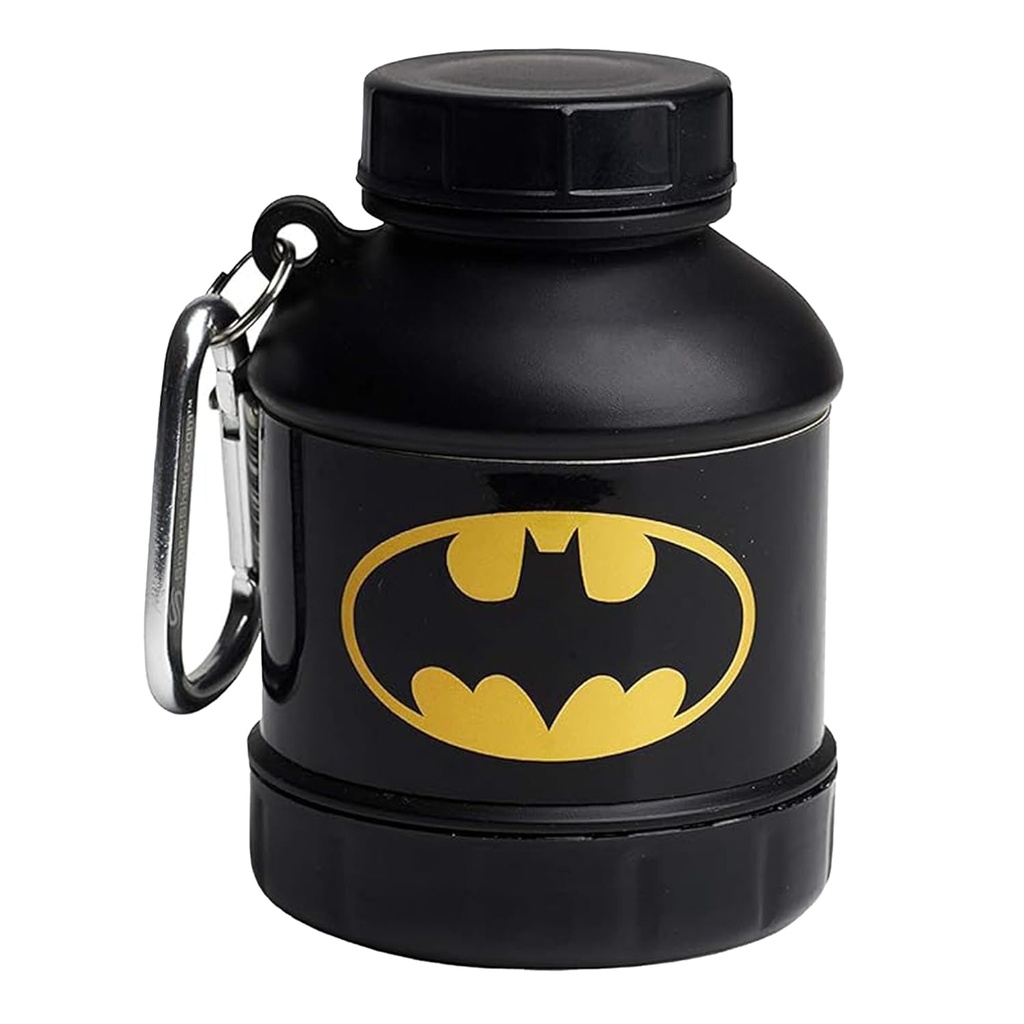Smartshake Justice League Whey2Go Batman Protein Toz Depolama Konteyner 50g - Whey Protein Toz Için Ücretsiz Shaker Şişe Funnel - 110 ml, DC Comics Batman Batman