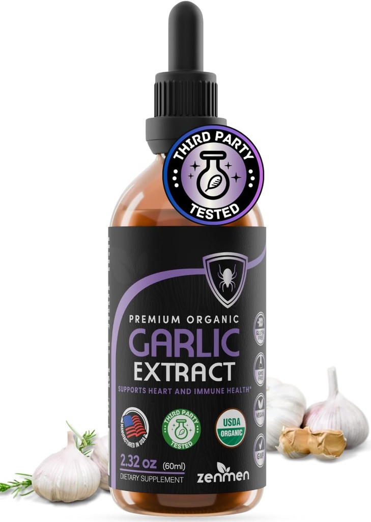 Zenmen Organik Clo Cloves Extract (Odorless Tincture) - Immune Support, Antioksis Kaynağı - 2.32 oz / 60 ml, Vegan, ABD'de üretildi