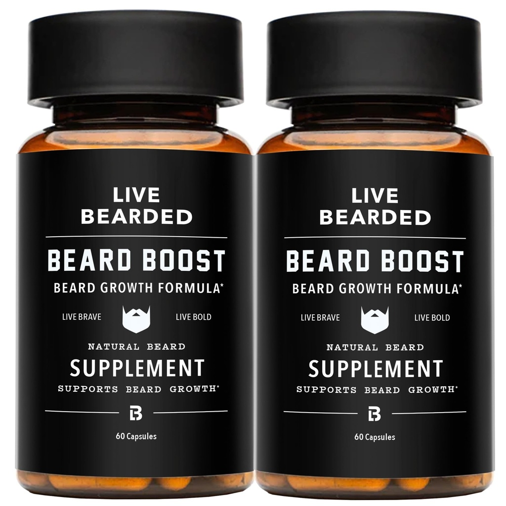 Canlı Ayıded Ayıd Boost - Biotin, Collagen, Silica, Fo-Ti Root - ABD'de Yapılan Erkekler için Yüz Saç Büyümesi | 60 Günlük Supply