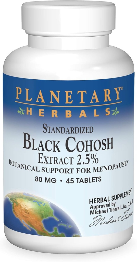 Πλανητικά βότανα Standardized Black Cohosh Extract 2.5 Tabletισκία, 45 Μέτρα