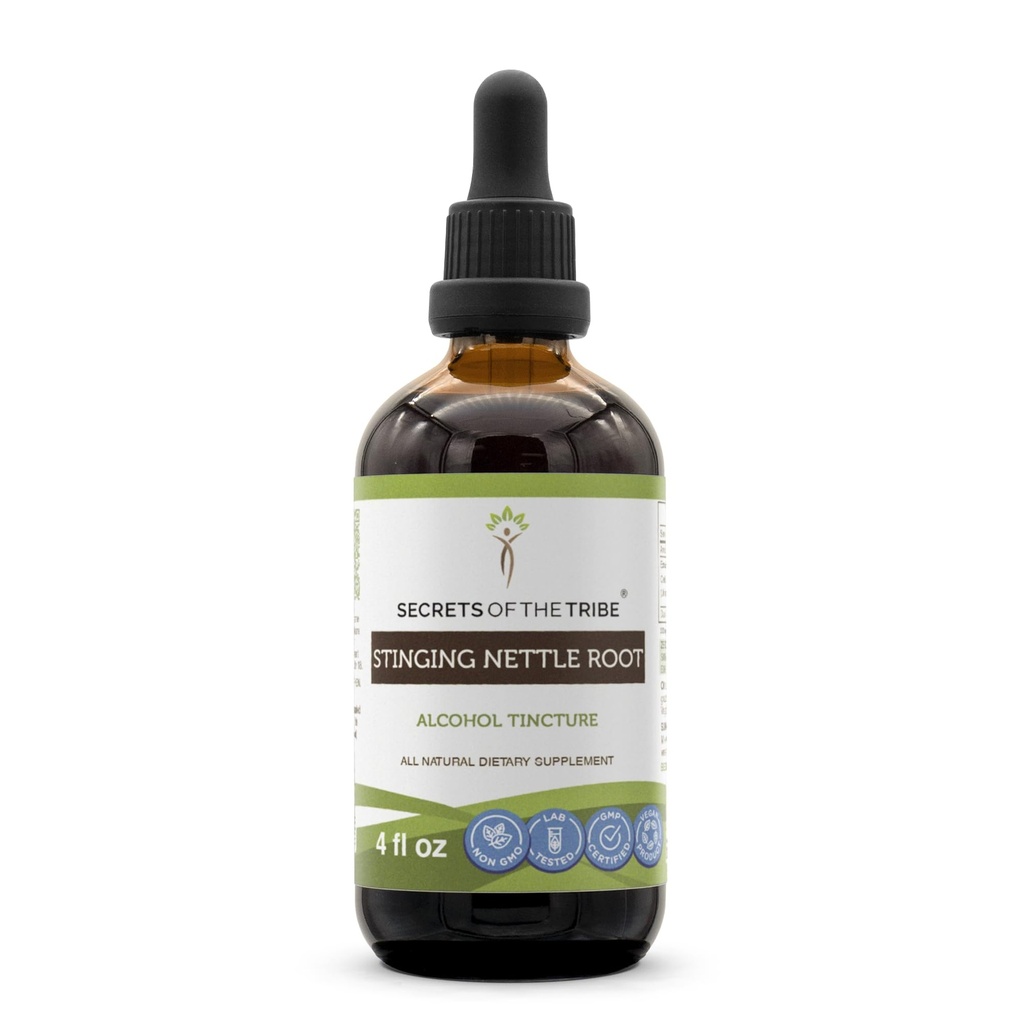 Kabilenin Sırları - Nettle Root Tincture Alkol Ekstraksiyonu, Sting Nettle (Urtica Dioica) 4 OZ