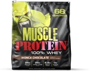 COLOSSAL LABS Muscle Protein Whey Powder [5 lbs/Pack of 1]– Cold Filtered, 25g Pure Protein, 6.6g BCAAs (Packaging May Vary) (5LB, Chocolate)