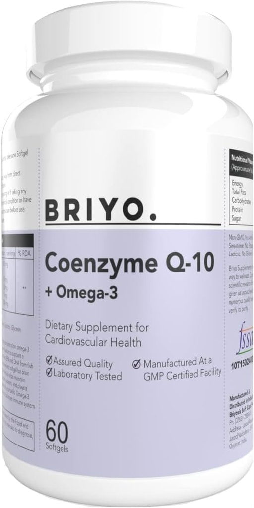 CoenzymeQ10 + Omega 3150 mg Omega 3 + 100 mg Omega 3, Lycopene ve Selenium ile Kalp Sağlığı, Hücre Enerjisi, Antioksi Destek