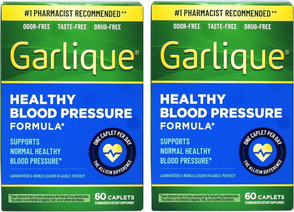 Garlique Sağlıklı Kan Basıncı Formula 60 ct (60 Kont (Pack of 2))
