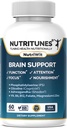 Brain Health Supplement-Memory, Focus & Brain Nourishment Support with Cog206 Citicoline, Phosphatidylserine, Shoden Ashwagandha, B Vitamins, Magnezyum & çinko-60 NutriWit Capsules