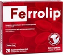 Ferrolip Iron Supplement for Women, Men and Kids (20 Lemon Flavored ► Sachets) - Gastrointestinal Comfort and No Metallic Taste - Vegan and Gluten Free