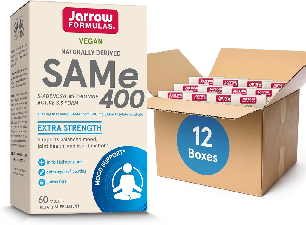 Jarrow Formulas Same 400 mg, Supports Joint Health, Liver Function, Brain Metabolism, 60 Tablet, Bir 60 Gün Supply'a kadar, 12.000'e kadar