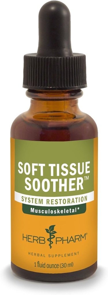 Herb Pharm Soft Tissue Soother Herbal Liquid Formula για την υποστήριξη του μυοσκελετικού συστήματος - 1 ουγγιά