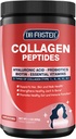 DRFOSTER Multipl-Collagen-Peptide-Powder with Probiyotiks, 50 Hiplyzed Collagen Peptides with Hyaluronic Acid, Biotin & Multivitamins - Supports Skin, Hair, Nails Health