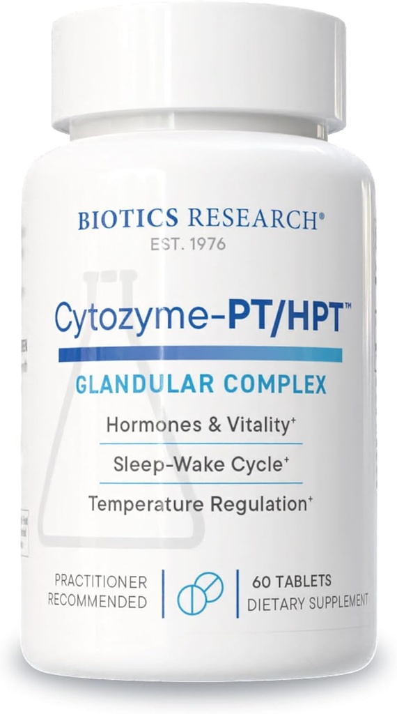 Biotics Research Cytozyme PT HPT Lamb Pituitary/Hypothalamus Kompleksi, Pituitary Gland ve hipothalamus, Adrenal Health, Brain Boost 60 Tabletler