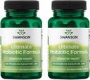 Swanson Ultimate Probiyotik Formula Digestive Health Immune System Support 66 Milyar CFU Prebiyotik NutraFlora scFOS 30 DRcaps Veggie Capsules (Caps) (2 Pack)