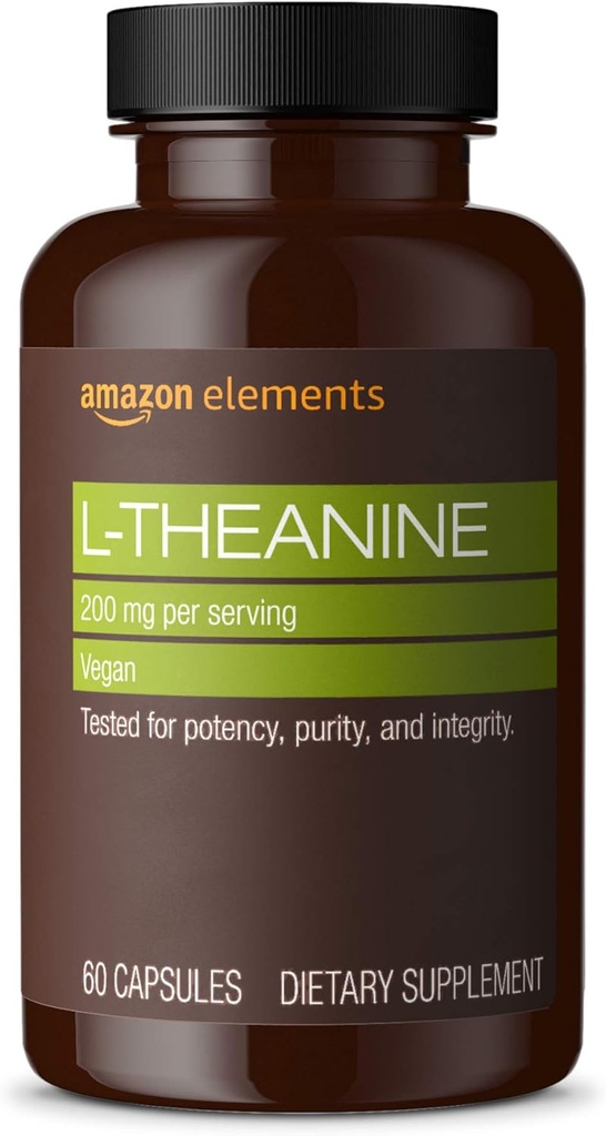 Elements Theanine 200 mg 60 Capsules