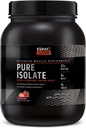 GNC AMP Pure Isolate Whey Protein Toz, Kas Büyüme, Kurtarma, Performans, 25g Protein, 5g BCAA, 1g Sugar, 130 Calories or Less, 3rd Party Tested, Gluten Free, Strawberry, 28 SVG
