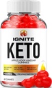 Ignite Keto ACV Gummies - Gelişmiş Formula Ignite Keto Plus ACV Gummies Apple Cider Vinegar Ignite ACV Diyetary Supplement Men Women (60 Gummies)