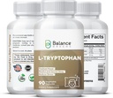L-Tryptophan 250mg, 90 Veg Capsules - Restful Sleep & Relaxation için Tamam