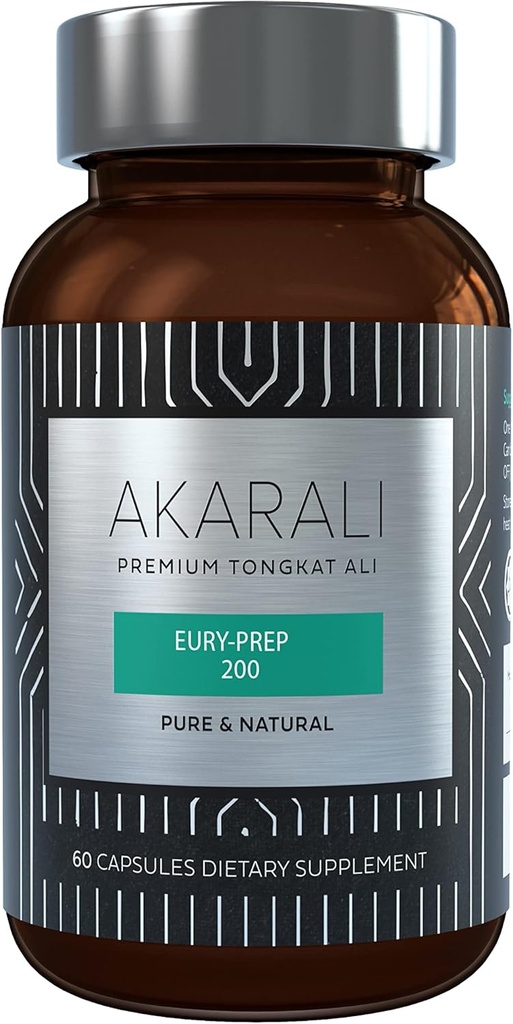 AKARALI Pure Tongkat Ali Longjack 200:1 Yüksek Lisanslı ABD Patentli Fizikta® Freeze-Dried Ekstra Teknoloji Destekleri Güçlü, Enerji ve Performans (60 Kont)