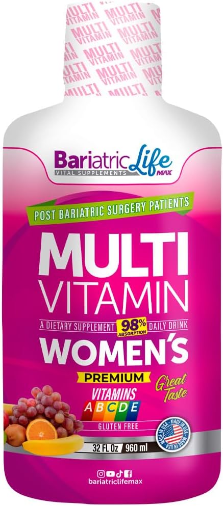 Demir ile Kadınlar için Bariatrik Multivitamin, Tamam Post-Surgery Formula, 100+ Vitaminler, Mineraller ve Amino Asitler, Sugar-Free. 98 Abxia Rate, Supports Energy, Muscles and Cardiovascular Health