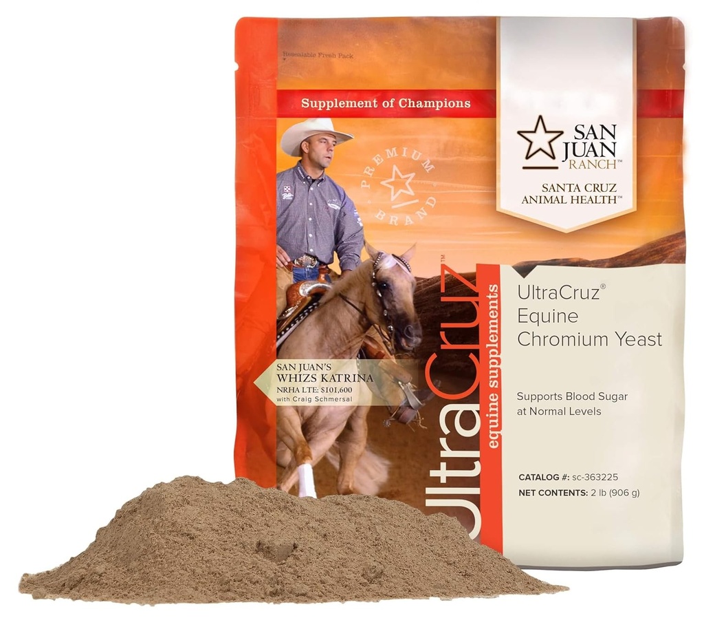 UltraCruz - sc-363225 Equine Chromium Yeast συμπλήρωμα για άλογα, 2 lb, σκόνη (454 Ημέρα προσφοράς)