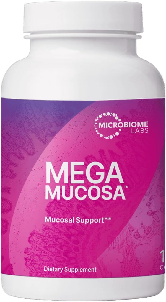 Mikrobiyom Laboratuvarları MegaMucosa - Amino-Free Immunoglobulins - Gut Health + Immune Support for Women & Men - For Complete Mucosal Support (180 Capsules)