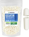 XPRS Nutra Boyutu 2 Boş Kapsüller - 1000 Kont Boş Gelatin Capsules - Pills DIY Capsule - Pure Bovine Pill Gel Caps For Do-It- Yourself Supplements (Beyaz)