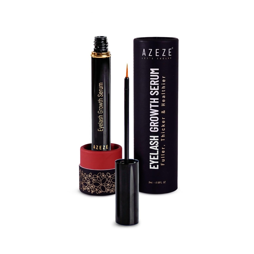 Azeze Eyelash Büyüme Serum - Eyelash Büyüme ve 6 hafta içinde Kalınlık için Petrol Özgür Lash Serum