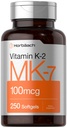 Horbäach Vitamin K2 MK7 100mcg | 250 Softgels | Non-GMO, Gluten Free Supplement Supplement Supplement
