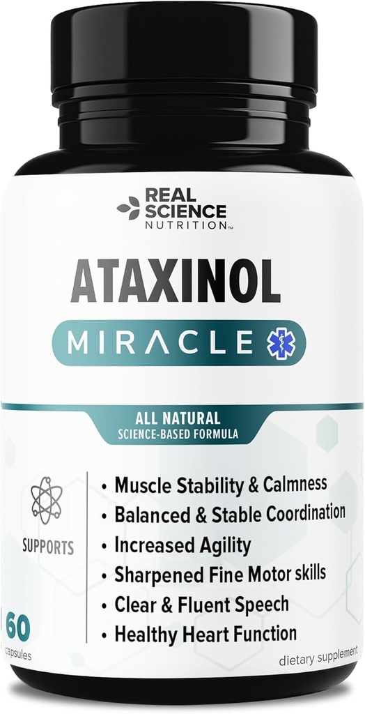 Ataxinol Miracle for Ataxia Relief, Muscle Tremors, engelli Denge, Koordinasyon, İyi Motor Becerilerinin Kayıpları, Söylenmeyen Konuşma ve Kalp Sorunları.