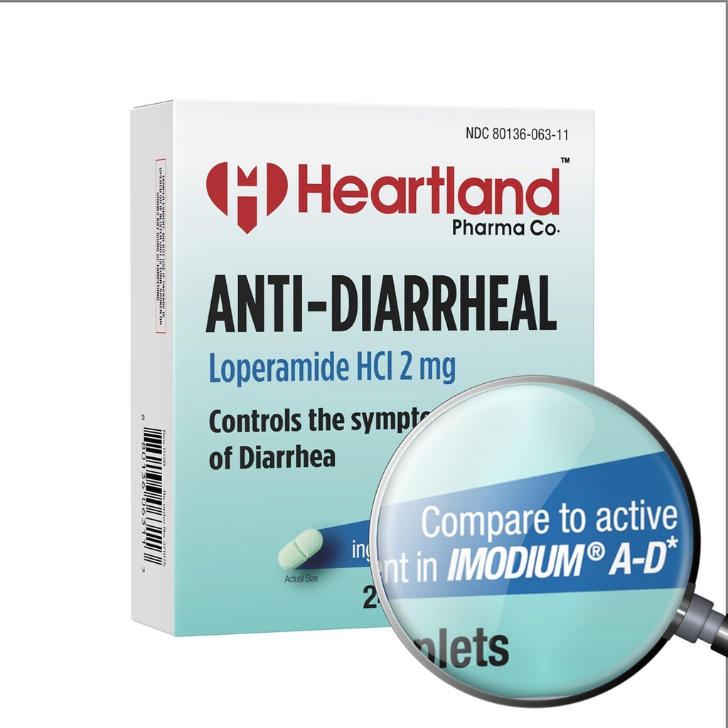 Loperamid HCL 2 mg Caplet | Anti-diarrheal İlaçlar | Diarrhea Relief | F | ABD Üretildi | 24 Caplets