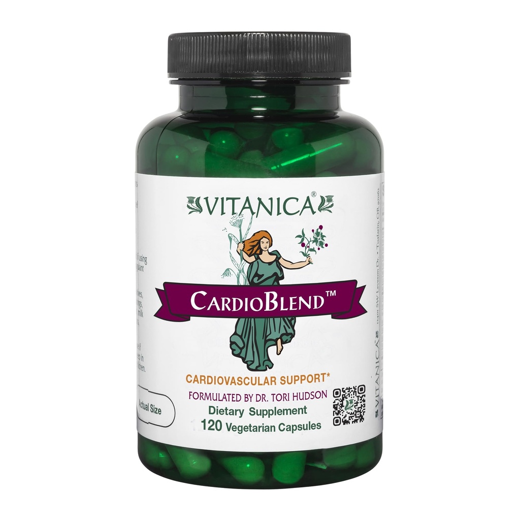 Vitanica, CardioBlend, Cardiovascular Support, Vegan, 120 Capsules