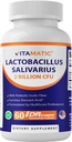 Vitamatic Lactobacillus Salivarius 2 Milyar DR Capsule - 60 Kont - Digestive Support - Prebiyotik Inulin Fiber (1 Şişe) ile Yapıldı