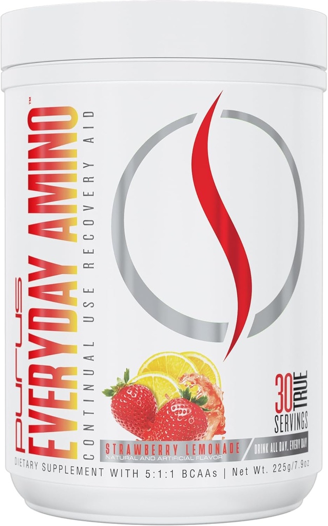 Purus Laboratuvarları Her gün Deri Hydration & Recovery | Sugar Free & Gluten Free | 30 Servisler (Strawberry Lemonade)