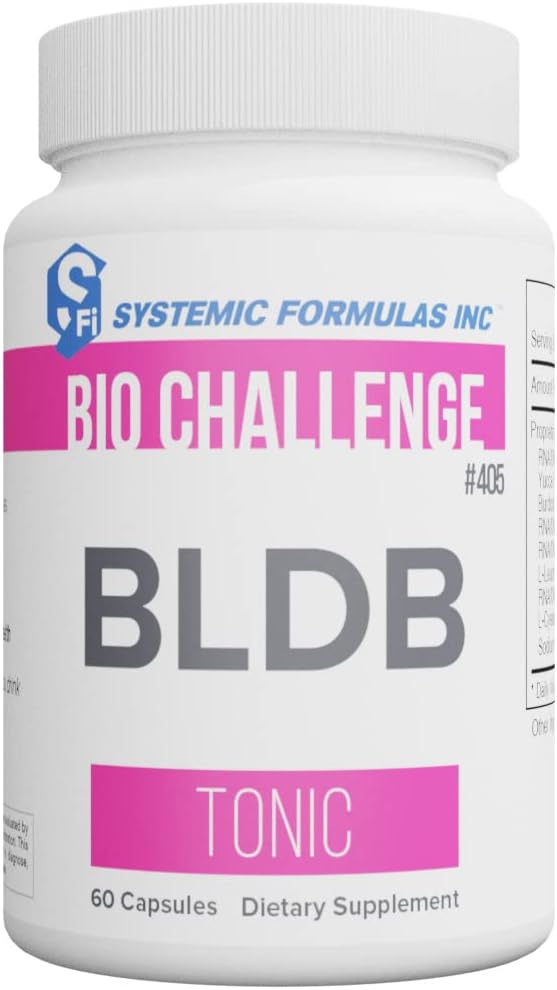 Systemic Formulas BLDB Tonic 60 Capsules Bio Challenge #405. Kan Sağlığı. Contains Liver, Kidney, Spleen ve Hemoglobin Tound.